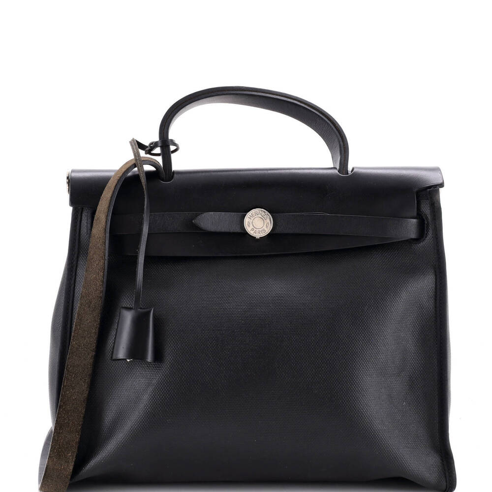 Hermes 31 Herbag Zip Berline Vache Canvas and Leather